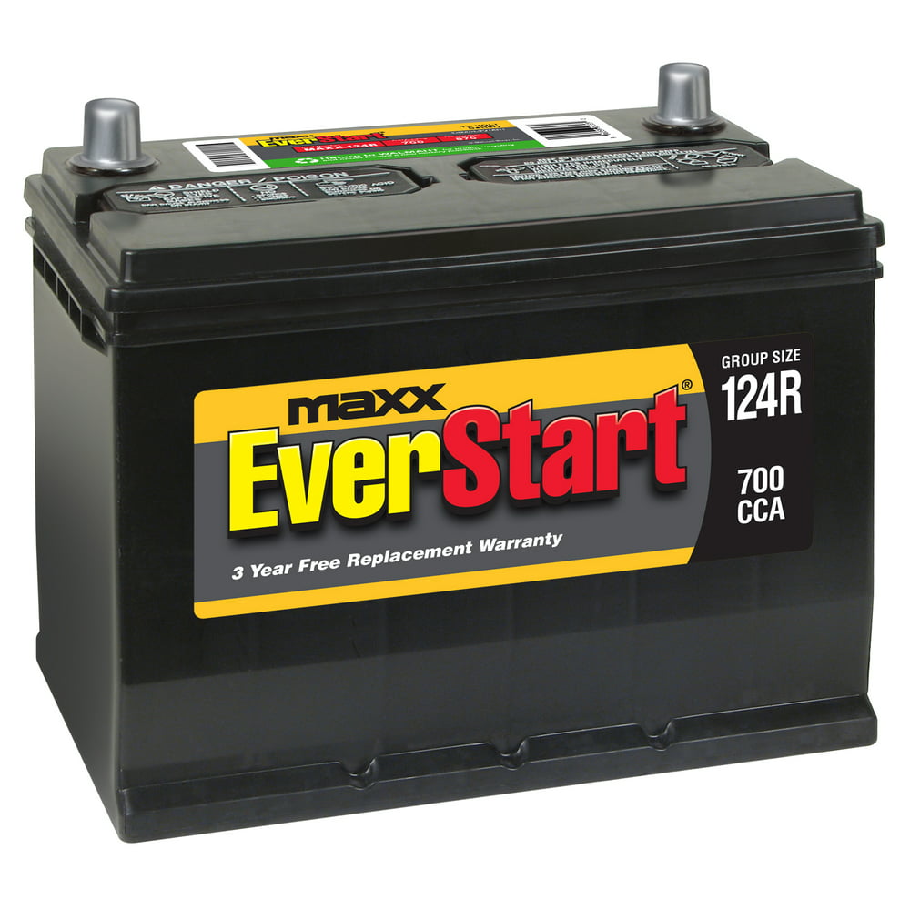 EverStart Maxx Lead Acid Automotive Battery, Group Size 124R (12 Volt/700 CCA)