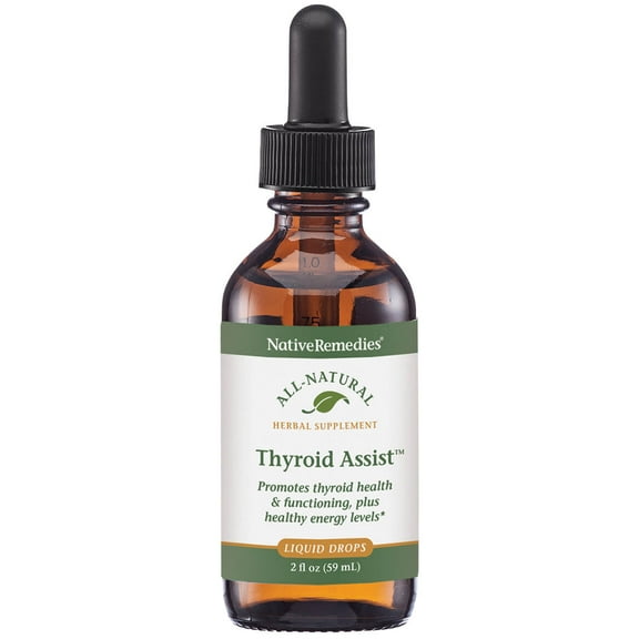 NativeRemedies Thyroid Assist  - All Natural Herbal Supplement Promotes Thyroid Gland Health and Functioning - 59 mL