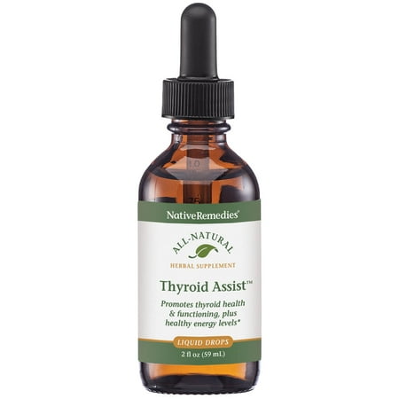 NativeRemedies Thyroid Assist - All Natural Herbal Supplement Promotes Thyroid Gland Health and Functioning - 59 mL