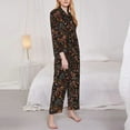 thumbnail image 3 of Kdxio Floral Women's Pajama Sets Long Sleeve Button Down Sleepwear Nightwear Soft Pjs Lounge Sets-XX-Large, 3 of 7