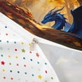 thumbnail image 4 of Metsweet Blue Orange Dragon Bedding, Maple Leaves Duvet Cover Full, Red Blue,3pcs,1 Duvet Cover and 2 Pillowcases, 4 of 6