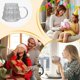 thumbnail image 4 of Transparent Coffee Mug Christmas Tree Shape Milk Breakfast Glass Cup, 4 of 5