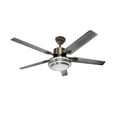 thumbnail image 1 of Ventilador minimalista 5 aspas Megaluz luz calida fria e intermedia con control CF1083A-48, 1 of 3