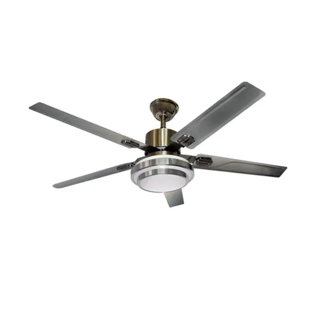 Ventilador minimalista 5 aspas Megaluz luz calida fria e intermedia con control CF1083A-48