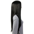thumbnail image 2 of Onedor 31 Inches Long Straight Black Synthetic Hair Women Full Head Cosplay Wig with Wig Cap (1B - Off Black), 2 of 7