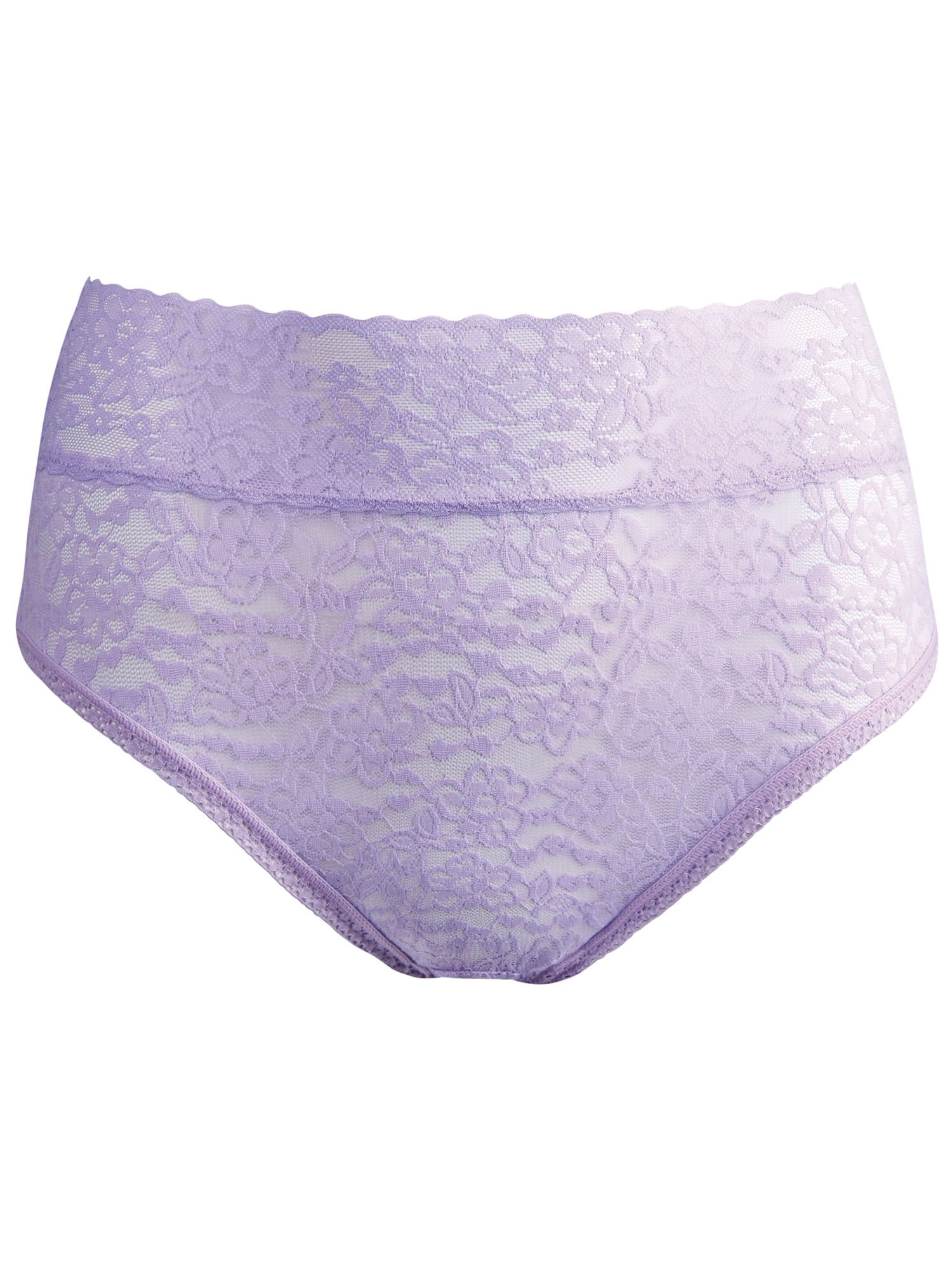 Ahh By Rhonda Shear Women's Lace Brief 4Way Stretch Full Coverage