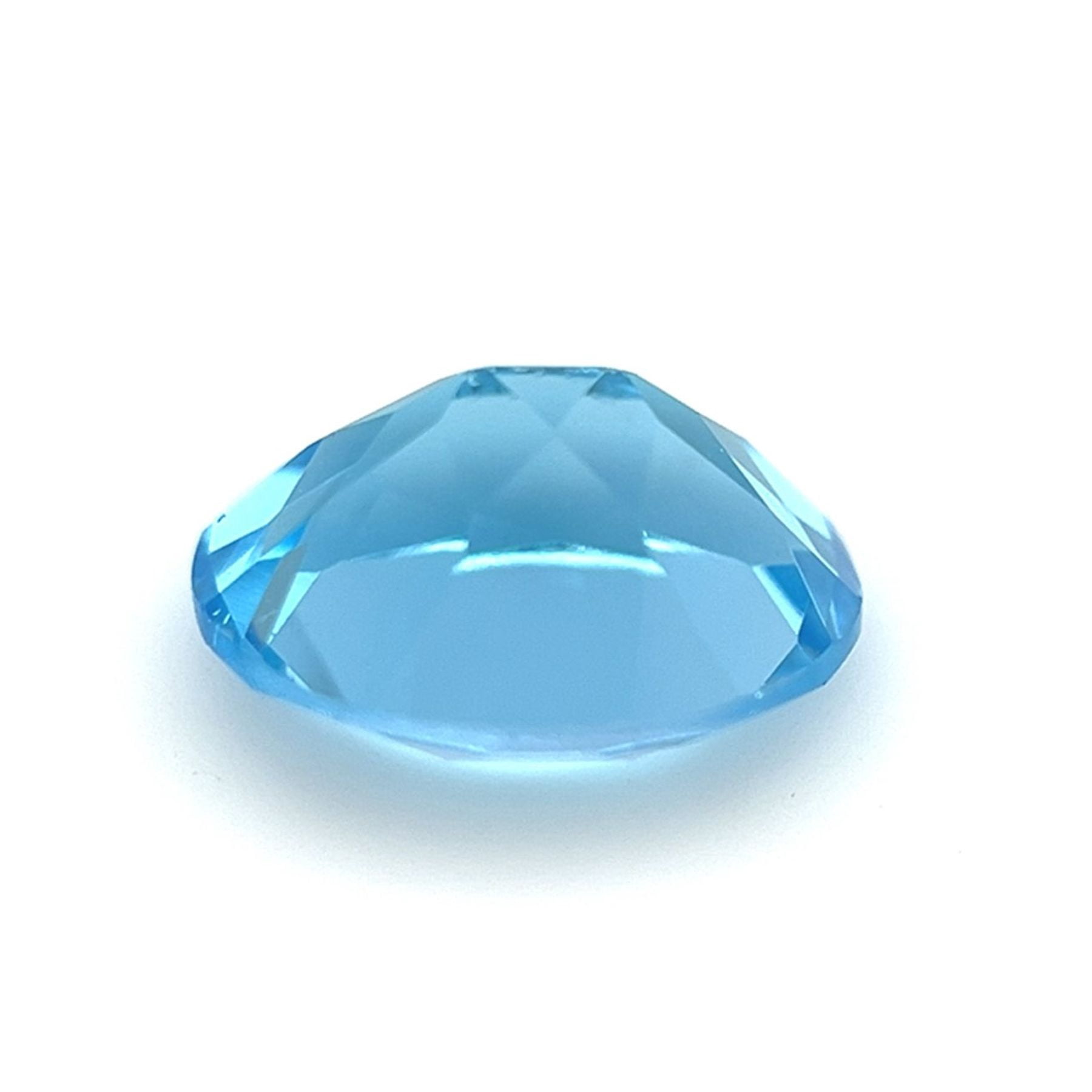 Certified Natural 2.75 Carat Swiss Blue Topaz Oval Shape Brilliant Cut 10x8 mm Loose Gemstone December Birthstone
