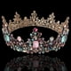 thumbnail image 4 of Queen Crown - Coronas y tiaras de boda con diamantes de imitación para mujer, accesorios para el cabello para fiesta de disfraces con piedras preciosas, 16*16*5,5 cm, 4 of 5