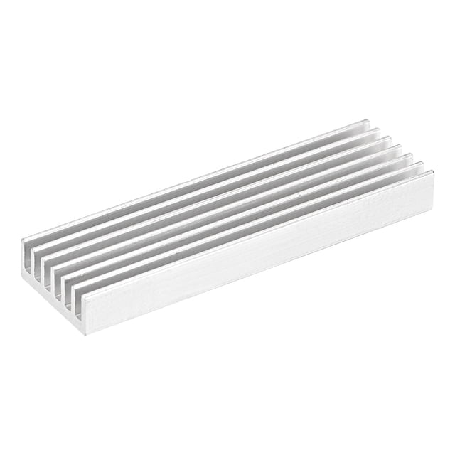 Disipador de Calor Electrónico de Aluminio Uxcell 50x14x6mm para CPU Tono Plateado Paquete de 4