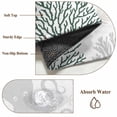 thumbnail image 6 of 3'x5' Area Rugs, Green Grey Octopus Coastal Indoor Outdoor Area Rug for Living Room Bedroom, Nautical Coral Starfish Washable Bathroom Rugs Kitchen Floor Carpet Mats Home Decor Aesthetic, 6 of 8