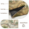 thumbnail image 6 of Vintage Palm Trees Round Area Rug 7Ft Washable Circle Rugs for Dorm Laundry Room, Summer Botanical Retro Watercolor Non-Slip Carpet Floor Mats Indoor Outdoor Carpet Runner Aesthetic Home Decor, 6 of 8