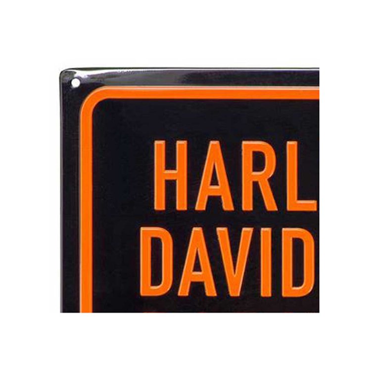 Harley-Davidson Embossed Parking Only Tin Sign - 12 x 15.75 inches