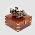 thumbnail image 3 of Nagina International Nautical Pirate's Maritime Astronomical Brass Sextant with Decorative Anchor Inlaid Rosewood Storage Wooden Box | Exclusive Decor Gifts (9 Inches, Antique Brass), 3 of 6