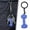 🔥 Blue_New#119, variant on Mini Dumbbell Keychain for Fitness Enthusiasts | Silicone Weightlifting Keyring for Gym Lovers | Cute Workout Accessory | Unisex Gift | Bag Backpack Decoration | 1 Pack
