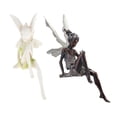 thumbnail image 3 of Outdoor Garden Statue 15x6cm Lawn Yard Fairy Sculpture Fountain Sitting Fairies Figurine Decoration Yard Backyard Ledge Shelf Angel Ornament , Gray, 3 of 8