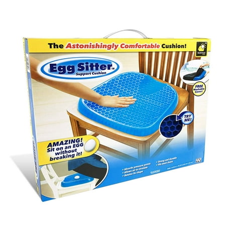 Egg Sitter Seat Cushion with Non-Slip Cover, Breathable Honeycomb Design Absorbs Pressure