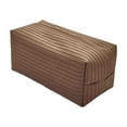 thumbnail image 2 of Funda para caja de pañuelos de piel sintética, decorativa, práctica para guardar pañuelos. Marrón, 2 of 8