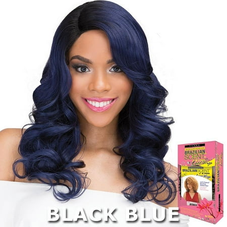 Janet Brazilian Scent Human Hair Blend Lace Front Wig - ROSLIN (1 Jet Black)