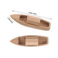 thumbnail image 2 of SKISUNO 2Pcs Small Canoe Decorative Wooden Boat for Desktop Display Wood, 2 of 5