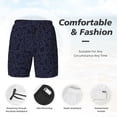 thumbnail image 5 of Lsque Mens Swim Trunks LOVE Pattern - Bathing Suit Compression Liner - Beach Swim Shorts Swimwear - (S-3XL) - Stretch Quick Dry -3X-Large, 5 of 9