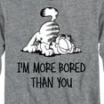 thumbnail image 3 of Garfield - More Bored Than You - Toddler And Youth Long Sleeve Graphic T-Shirt, 3 of 5