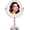 Rose Gold, variant on Large Lighted Makeup Mirror with Brighter Lights, 1X/10X True HD Magnifying Mirror with 3 Color Dimmable Lights, 90 Shadowless LEDs, 360 ° Swivel Seamless Vanity Mirror,