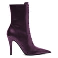 thumbnail image 2 of XYD Women Pointed Toe Ankle Boots Stiletto Heels Lace-up Events Office Booties Shoes Size 7 Purple, 2 of 4