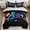 Black 5-piece, variant on NTBED Game Console Comforter Set Kids 3D Gaming Geometric Lightweight Bedding Sets Blue Twin