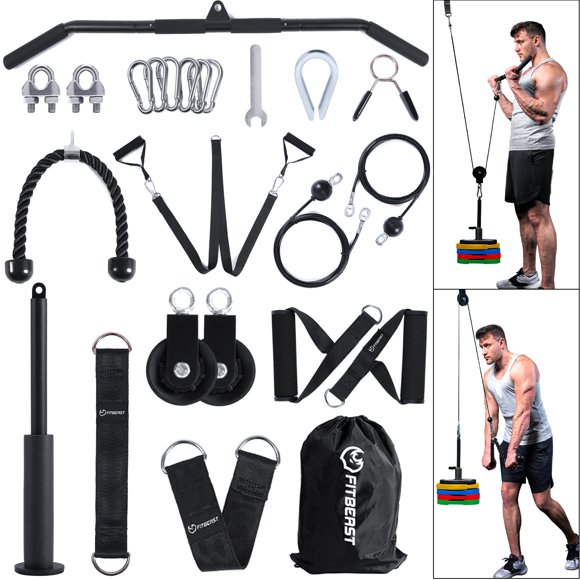 Sistema de poleas de peso por cable FitBeast Gym, con capacidad de carga de 330 libras