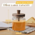 thumbnail image 7 of Asivwid Glass Leakproof 17 oz Honey Jar with Wooden Dipper and Lid, 7 of 7