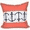 Orange, variant on Simply Daisy 16" x 16" Anchor Stripe Print Pillow
