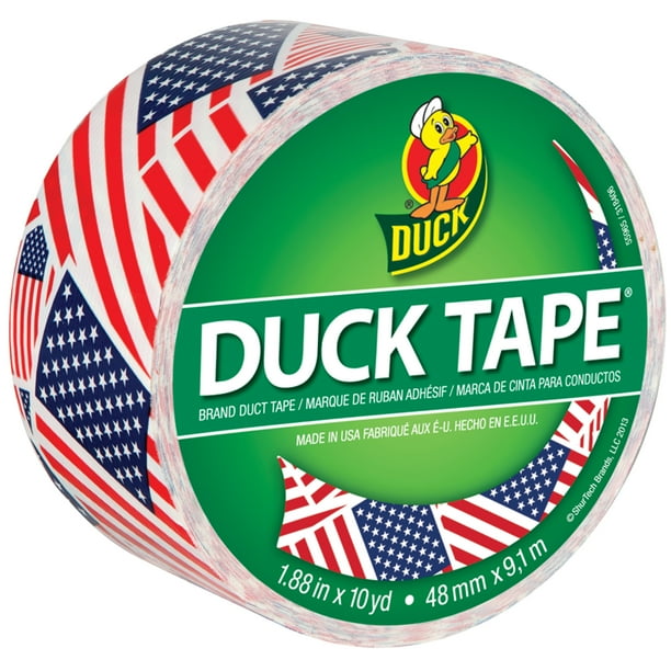 Duck Tape Patterned Duck Tape, 1.88" x 10 yds., US Flag