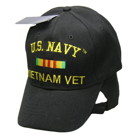 Veteran Vietnam US Navy Vet Cap HAT BLACK (LICENSED)