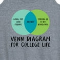 thumbnail image 3 of Instant Message - Venn Diagram College - Women's Racerback Tank Top, 3 of 6
