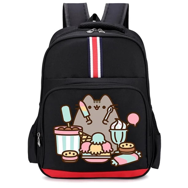 Pusheen-mochila escolar con estampado de dibujos animados, bolsa de viaje ligera, Kawaii, gato gordo, regalos de Navidad, novedad de 2023