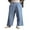 Dark Blue, variant on nvzhuang Women Pajama Pants, Elastic Waist Striped Pants Loose Casual Lounge Pants Sleepwear
