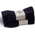 thumbnail image 2 of Yacht & Smith Loose Fit Non-Binding Soft Cotton Diabetic Crew and Ankle Socks, Bulk Value Pack (12 Pack Navy Ankle, Women (9-11)), 2 of 4