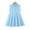 Blue, variant on Baby Girls Clothes Toddler Girls Polo Dress 4T Girls Summer Casual Dress 5T Girls Lapel Sleeveless Stripe Dress Rose Red