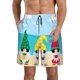 thumbnail image 1 of Fotbe Gnomes On The Beach Trajes de Baño Estampados para Hombre, Shorts de Verano de Secado Rápido, Ropa de Playa, Bañadores-Small, 1 of 6