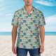 thumbnail image 2 of Balery Colorful Pugs Camisas hawaianas de manga corta para hombre, camisas playeras de corte holgado, camisas de vacaciones con botones,Small, 2 of 7