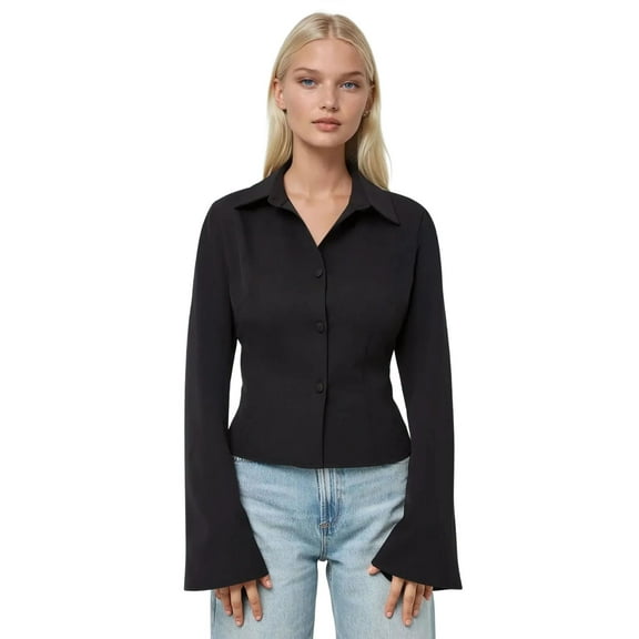 Fitted Long Sleeve Cotton Shirt