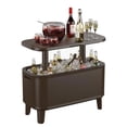 thumbnail image 3 of Keter Bar Brise 17 Gallons Refroidisseur avec Pop-Up Table Dessus Bar Panier, Espresso Brun, 3 of 12