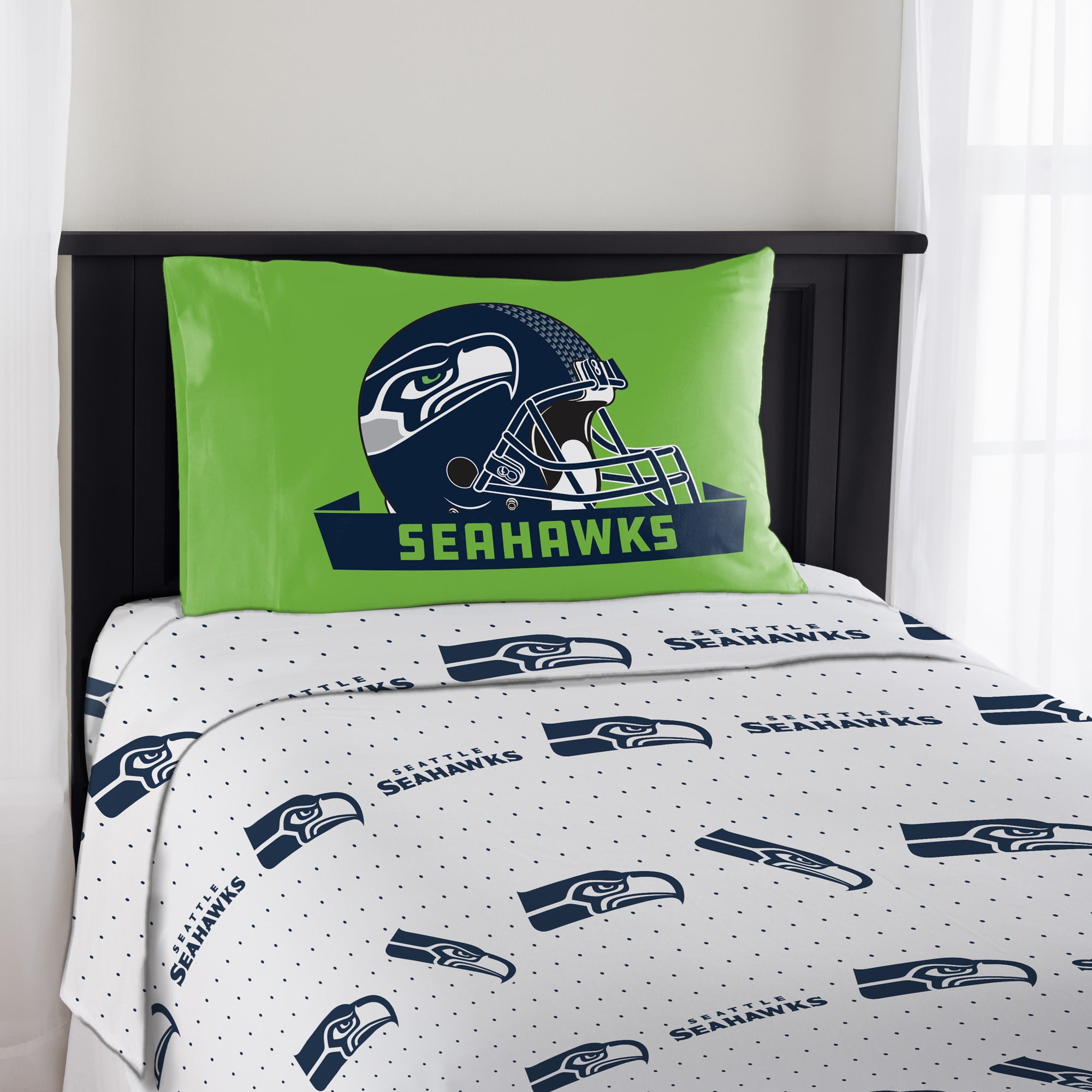 Nfl Seattle Seahawks Twin Sheet Set, Seattle Seahawks Twin Bedding