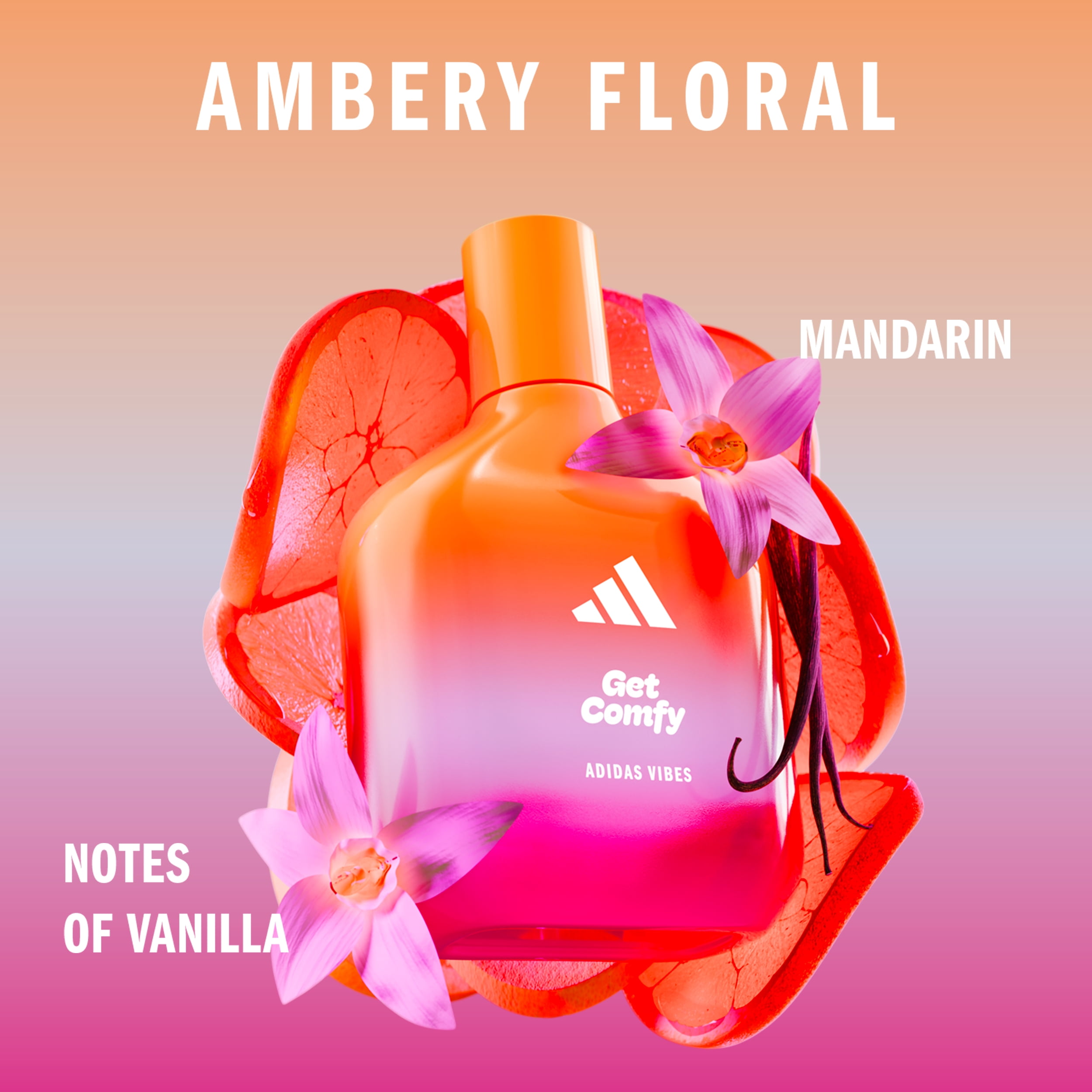 Adidas Vibes Get Comfy Eau de Parfum, Long Lasting Fragrance