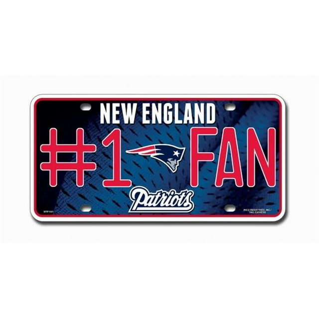 New England Patriots License Plate - #1 Fan