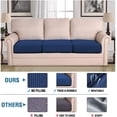 thumbnail image 2 of SEase 3 Piece  Sofa Covers  Stretch Individual Seat  Couch cushion covers Slipcover Sets Thick Jacquard Textured Twill Fabric, 2 of 14