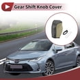 thumbnail image 2 of Cubierta de pomo de cambio antideslizante Unique Bargains para palanca de cambios de coche, protector para Toyota Corolla 2014-2018, cuero sintético beige, 2 of 6