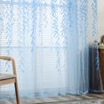 thumbnail image 4 of Cortina de ventana floral de sauce de estilo pastoraldecoración de sala de estar para dormitorio (azul) Ndcxsfigh Nuevos Originales, 4 of 6