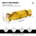 thumbnail image 3 of Salouo Ripe Yellow Lemon Pattern Cute Bolster Pillow,Cylindrical Pillow Long Pillow for Bed Round Side Pillow for Knee/Leg/Neck ,- Length 24.4" x 9.8" Diameter, 3 of 8