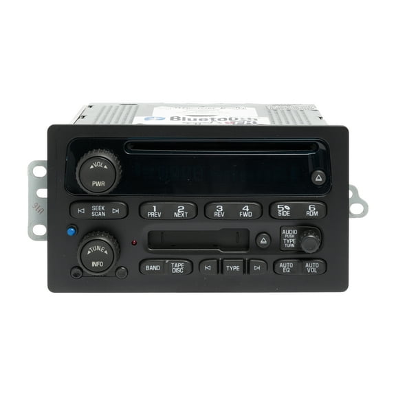 Restored 2005-2009 Chevrolet Truck AMFM Radio CD Cassette Player Bluetooth Music 15849619 (Refurbished)